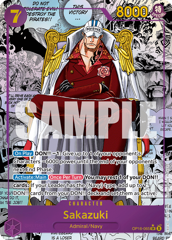 Sakazuki (Akainu) — SR-SP (The Time of Battle)