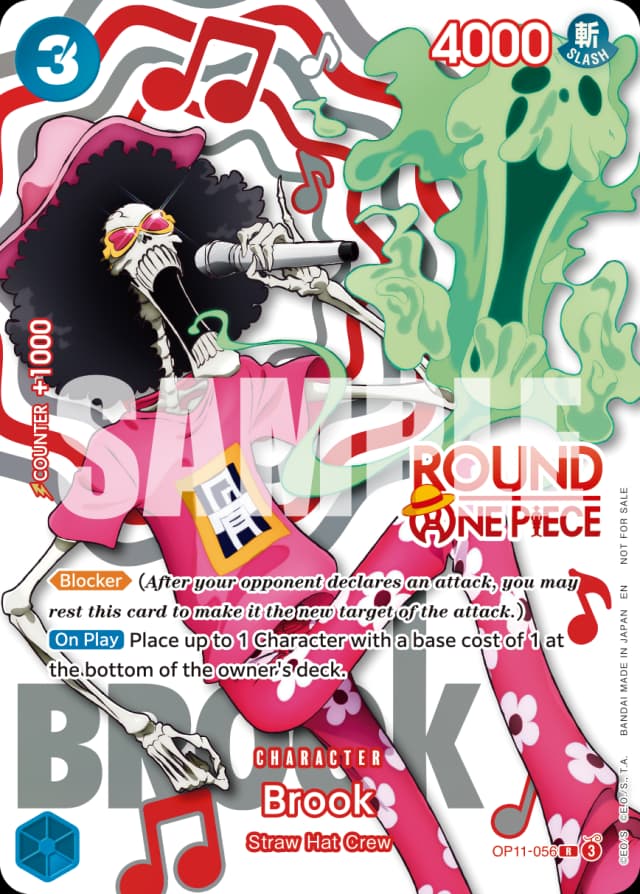 Brook — Round1 × One Piece Card Game exclusive promo design