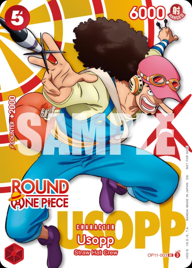 Usopp — Round1 × One Piece Card Game exclusive promo design
