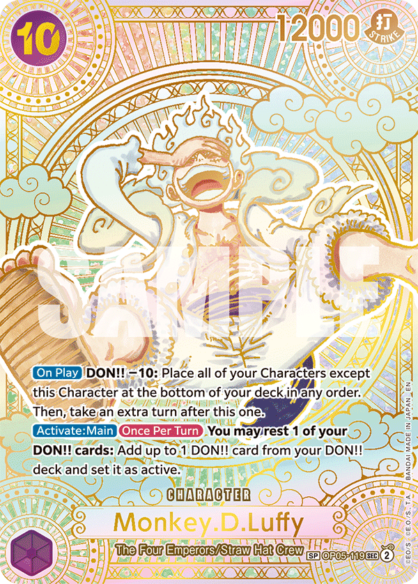 Monkey.D.Luffy — Gold SP 'A Fist of Divine Speed' (OP05-119)