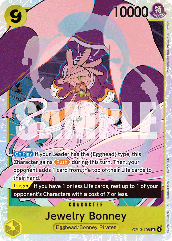 SR Jewelry Bonney OP13-108 'Carrying On His Will' — the Super Rare whose price is rising